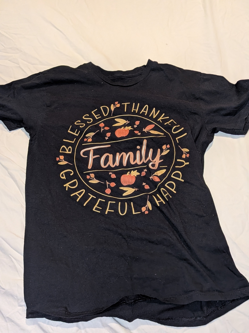 Family Graphic Tee - Black Kids Shirt